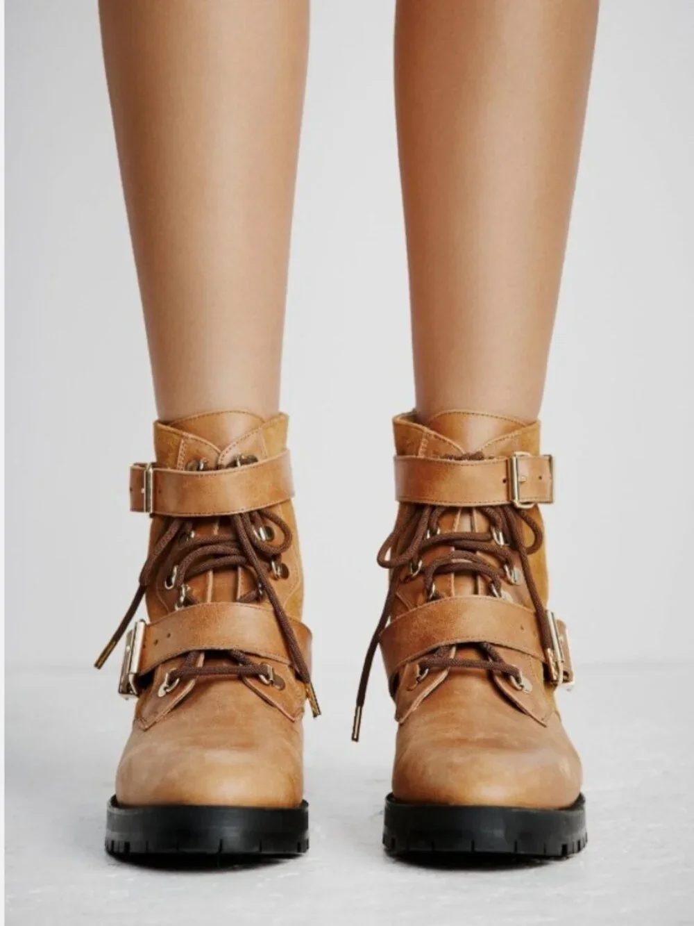 New Free People Showdown Lace Up Boot Size 8 Women MSRP: $198